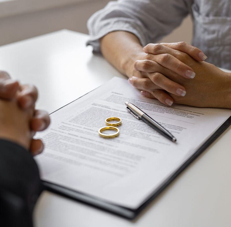 couple getting a divorce in San Antonio, TX, using a divorce attorney
