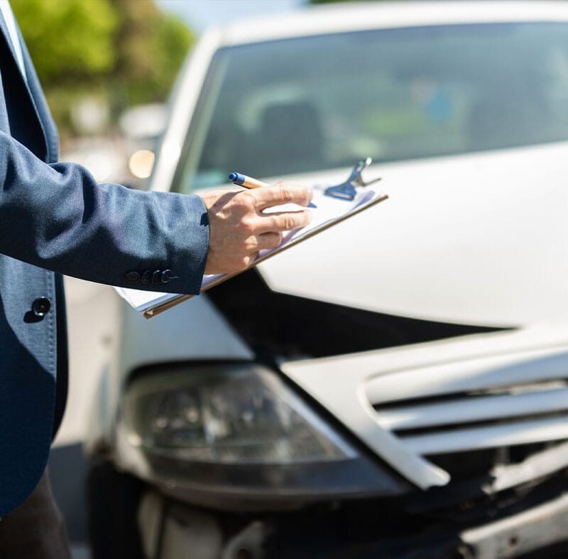 lawyer reporting on a car accident in San Antonio, TX