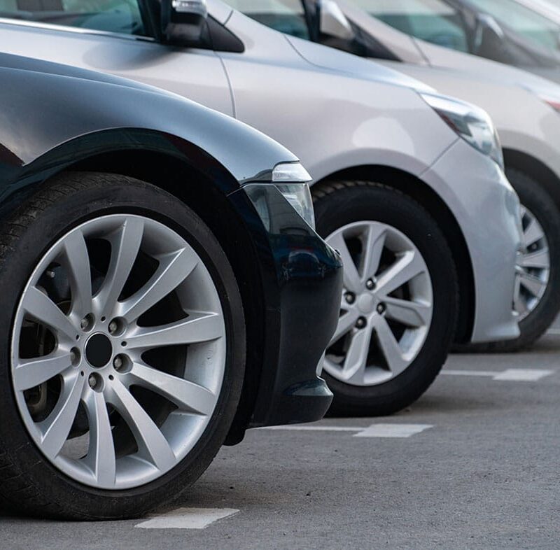 company cars before a commercial vehicle accident in San Antonio, TX